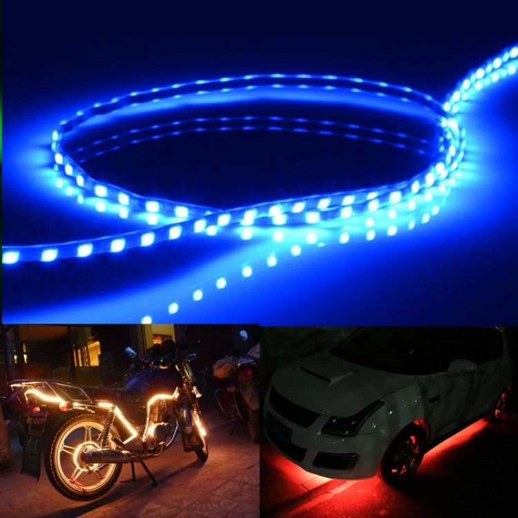 5 PCS Flow Style 45 LED 3528 SMD Waterproof Flexible Car Strip Light for Car Decoration, DC 12V, Length: 45cm, 45cm Pink, 45cm Red, 45cm White, 45cm Yellow, 45cm Dark Blue, 45cm Green, 45cm Ice Blue