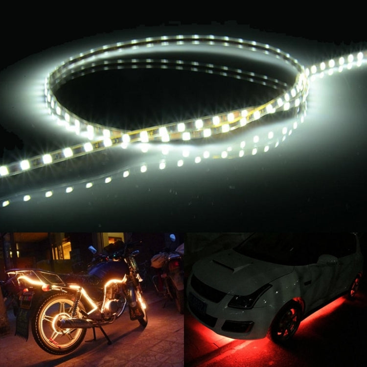 5 PCS Flow Style 45 LED 3528 SMD Waterproof Flexible Car Strip Light for Car Decoration, DC 12V, Length: 45cm, 45cm Pink, 45cm Red, 45cm White, 45cm Yellow, 45cm Dark Blue, 45cm Green, 45cm Ice Blue