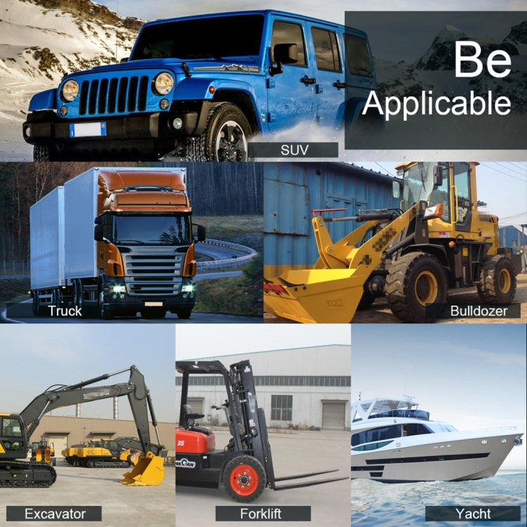 48W Bridgelux 4000lm 16 LED White Light Condenser Engineering Lamp / Waterproof IP67 SUVs Light, DC 10-30V