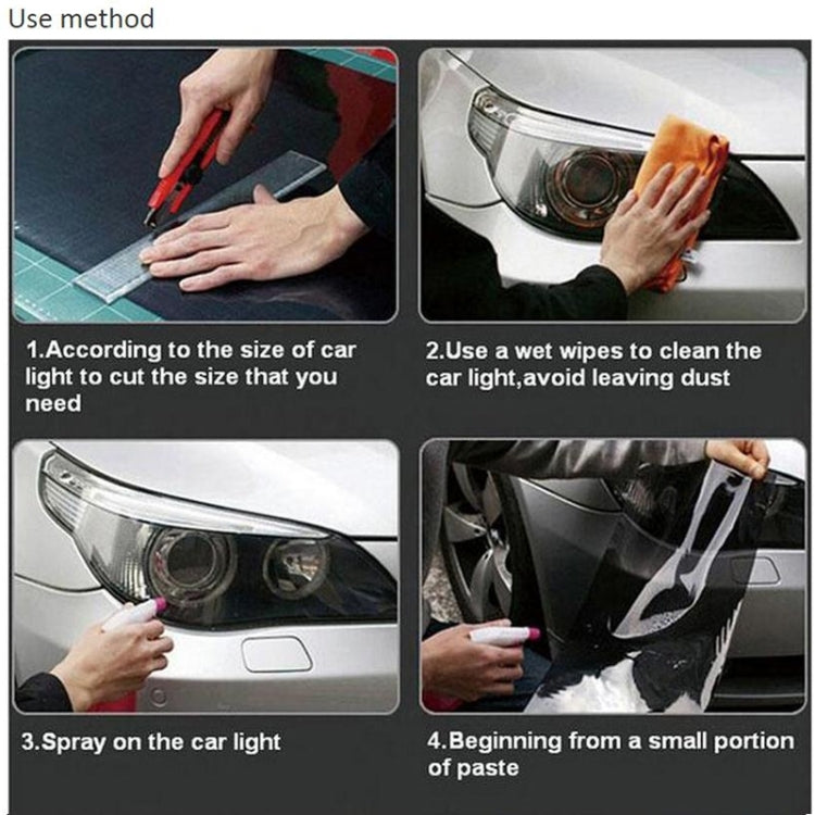 3D Effect Cat Eye Car Head Light Film Taillight Vinyl Film, Size: 30cm x 100cm