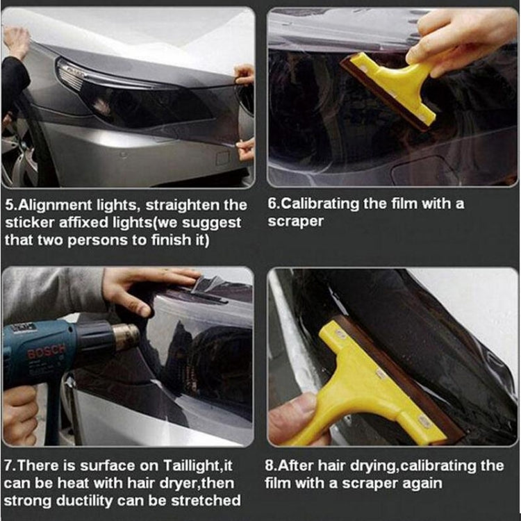 3D Effect Cat Eye Car Head Light Film Taillight Vinyl Film, Size: 30cm x 100cm