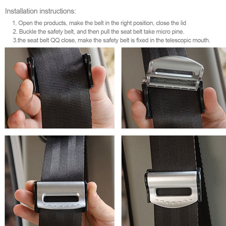 2 PCS SHUNWEI Car Safety Seat Belt Adjuster