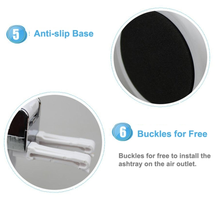 Diamond Facets Car Ashtray with LED Light