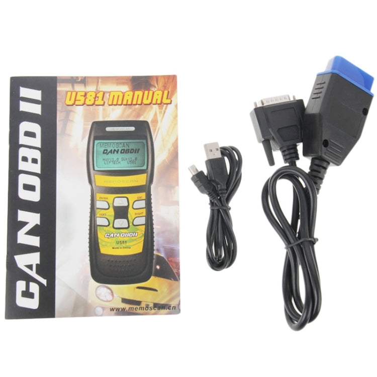 U581 Live Data Can OBDII / EOBDII Scanner Can Bus Code Reader