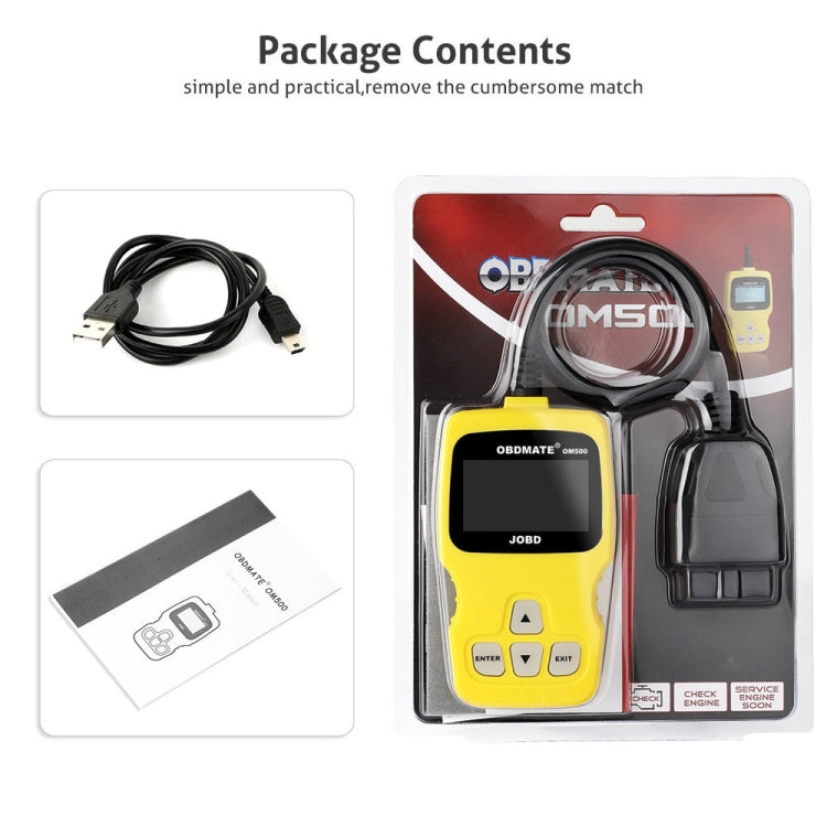 OBDMATE OM500 OBDII / EOBD / JOBD Code Reader
