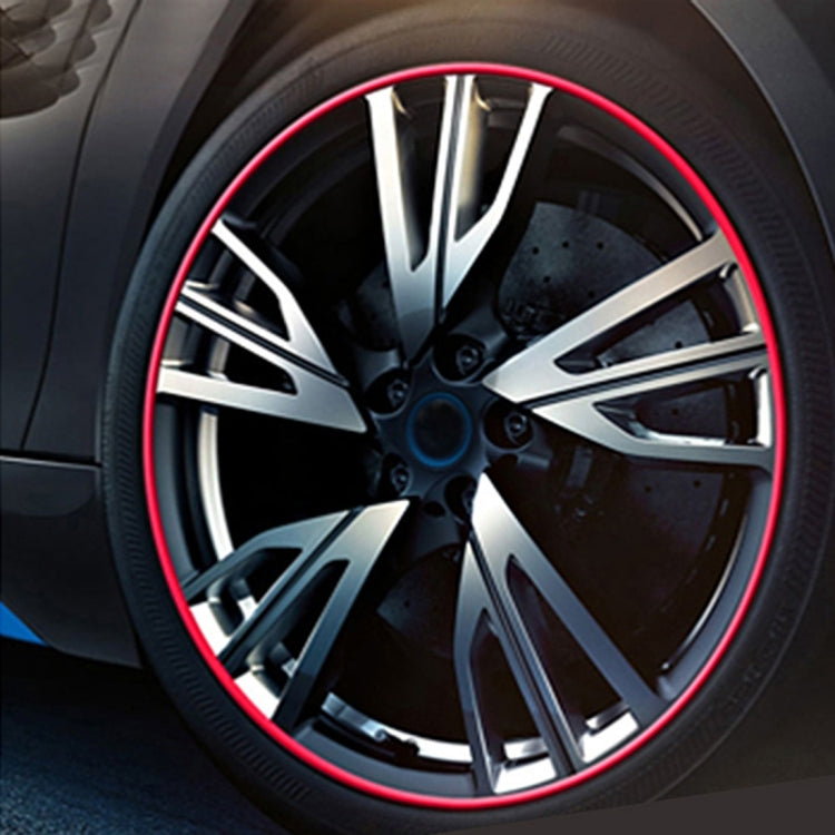 Universal Decorative Scratchproof Stickup 8M Flexible Car Wheel Hub TRIM Mouldings Decoration Strip, 8m, 15 inch