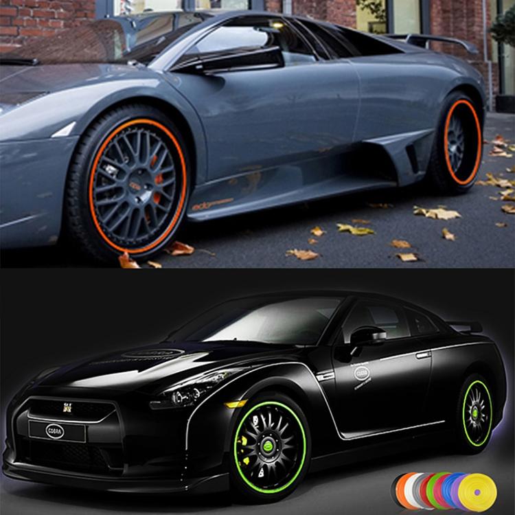Universal Decorative Scratchproof Stickup 8M Flexible Car Wheel Hub TRIM Mouldings Decoration Strip