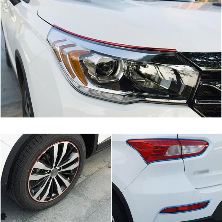 Universal Decorative Scratchproof Stickup 8M Flexible Car Wheel Hub TRIM Mouldings Decoration Strip