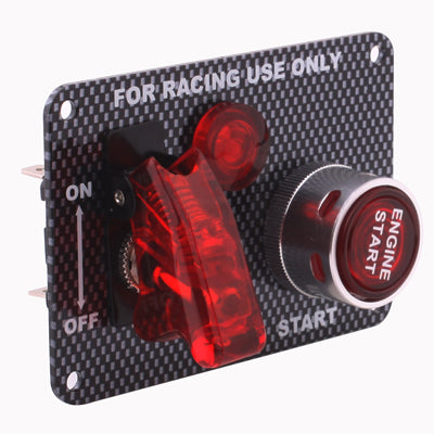 Carbon Fiber Flip-up Start Ignition Switch Panel and Accessories for Racing Sport