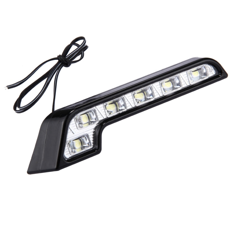 2 PCS High Power Car White Light 6 SMD 5050 LED Daytime Running Light for Cars