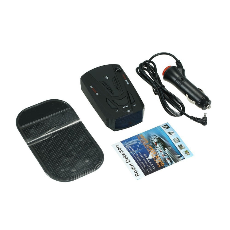 V7 Car Anti-Police Radar Detector 360 Protection Defense Laser Detection, Built-in Russian & English Voice Broadcast