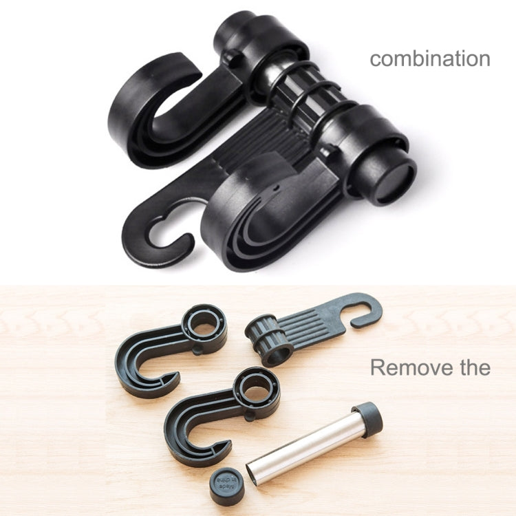KANEED Car Vehicle Multi-functional Seat Headrest Bag Hanger Hook Holder Seat Headrest Hanger Hanging Holder Double Hooks