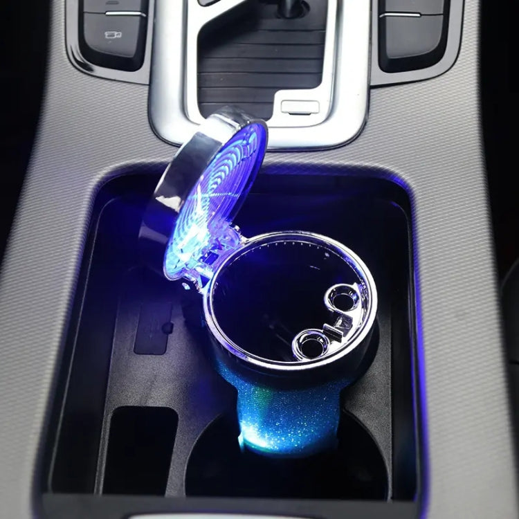 Portable 7 Color LED Light Car Automobile Ashtray Cigarette Holder, Size: 66 x 99 mm