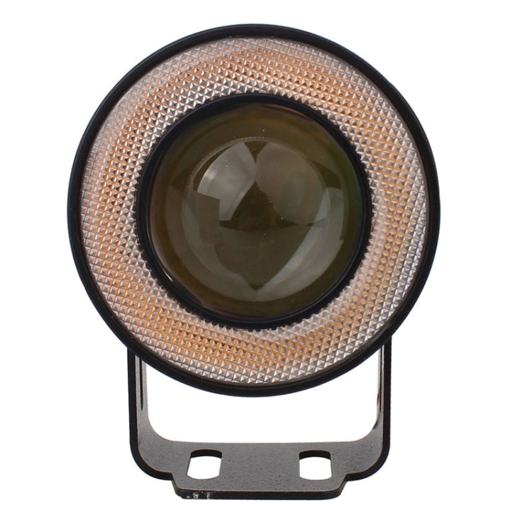 2 PCS 2.5 inch 10W 900LM White + Yellow Light 6500K Waterproof LED Eagle Eye Light for Vehicles, DC 12V, Cable Length: 20cm
