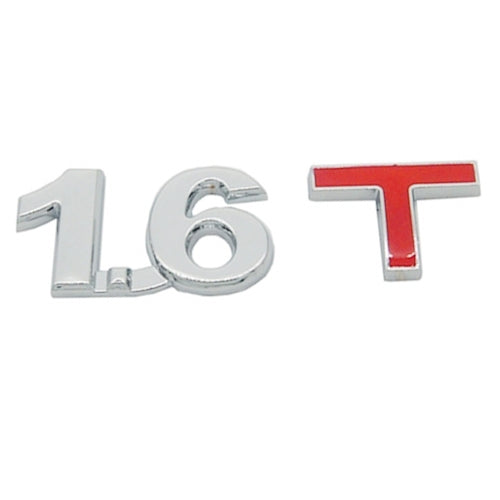 3D Universal Decal Chromed Metal Car Emblem Badge Sticker Car Trailer Gas Displacement Identification, Size: 8.5x2.5 cm