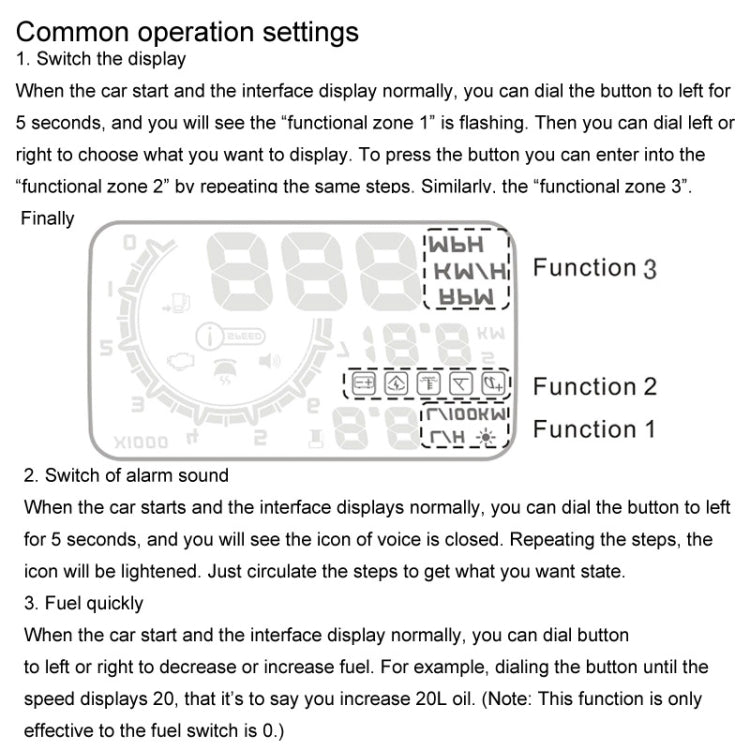 W02 5.5 inch Car OBDII HUD Fuel Consumption Warning System Vehicle-mounted Head Up Display Projector with LED