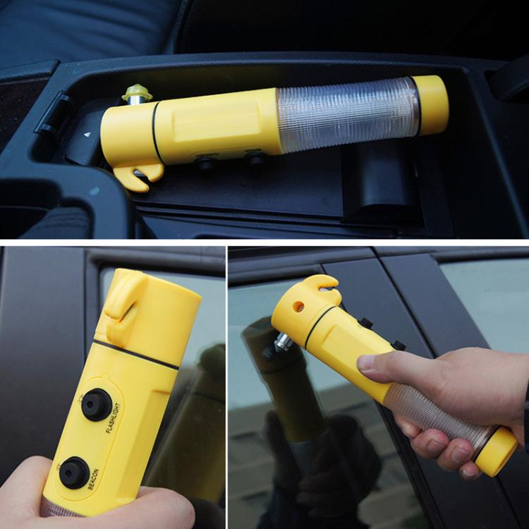 4 in 1 Multi-function Emergency LED Flashlight for Auto-used