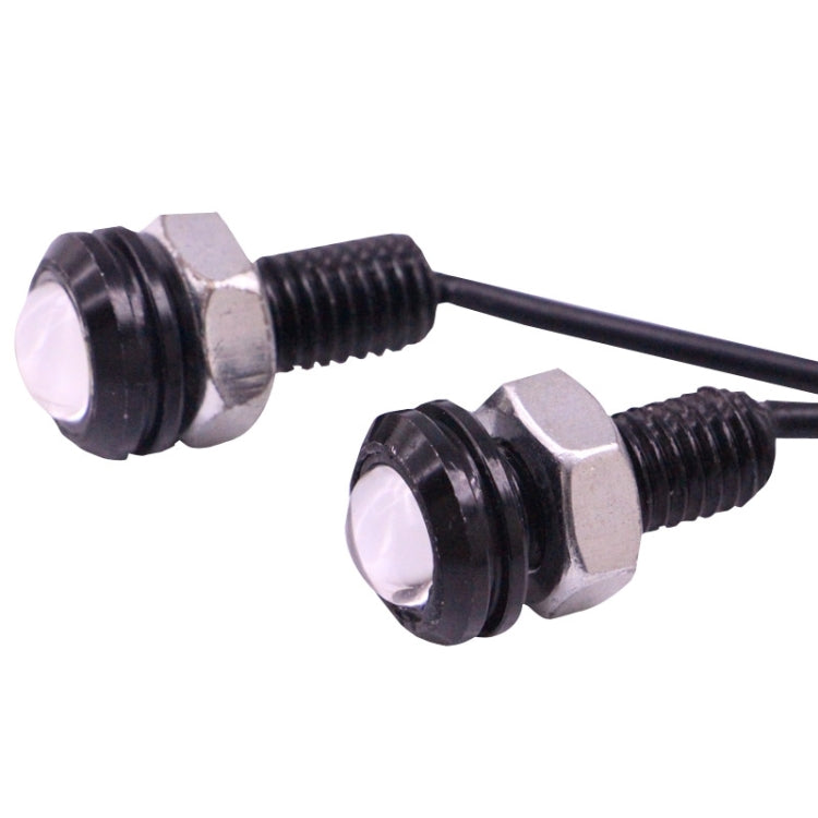 2 PCS 2x 2W Waterproof Eagle Eye Light White LED Light for Vehicles, Cable Length: 60cm