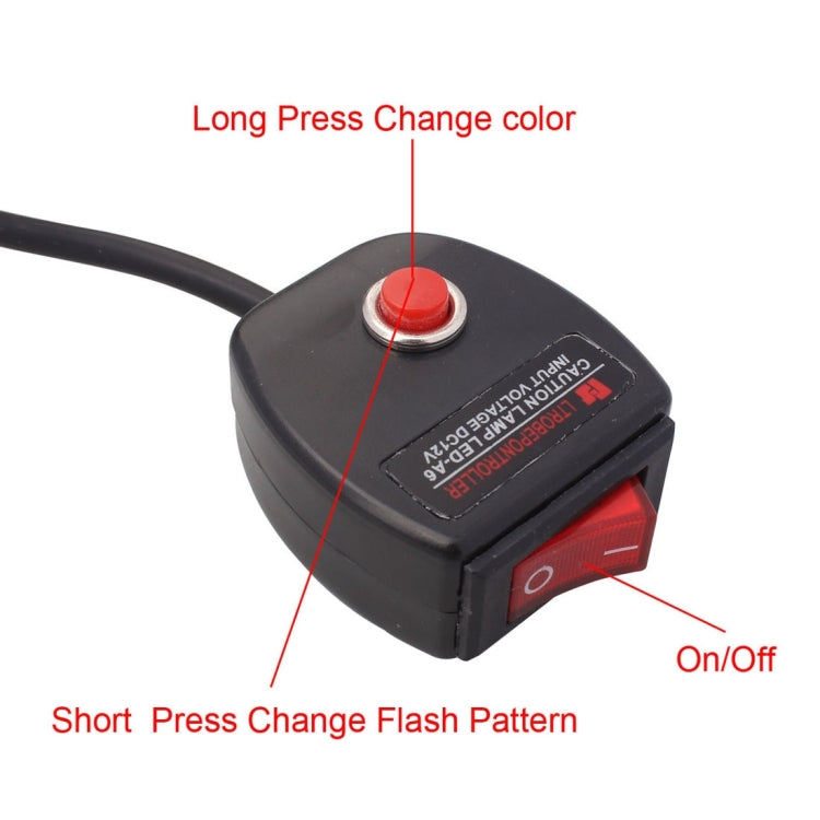 2 PCS  6 inch 6 LED 2 x 18W Car Flash Warning Light Red + Blue Change White Waterproof Emergency Light, DC 12V