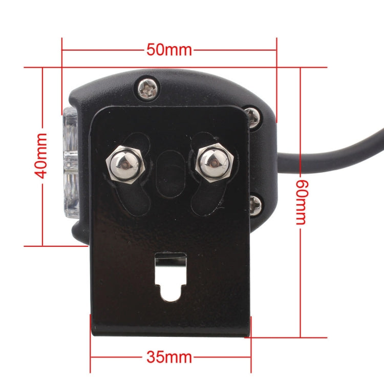 2 PCS  6 inch 6 LED 2 x 18W Car Flash Warning Light Yellow Change White Waterproof Emergency Light, DC 12V