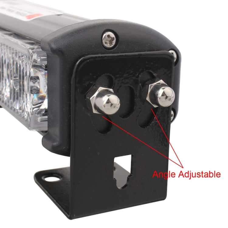 2 PCS  6 inch 6 LED 2 x 18W Car Flash Warning Light Yellow Change White Waterproof Emergency Light, DC 12V