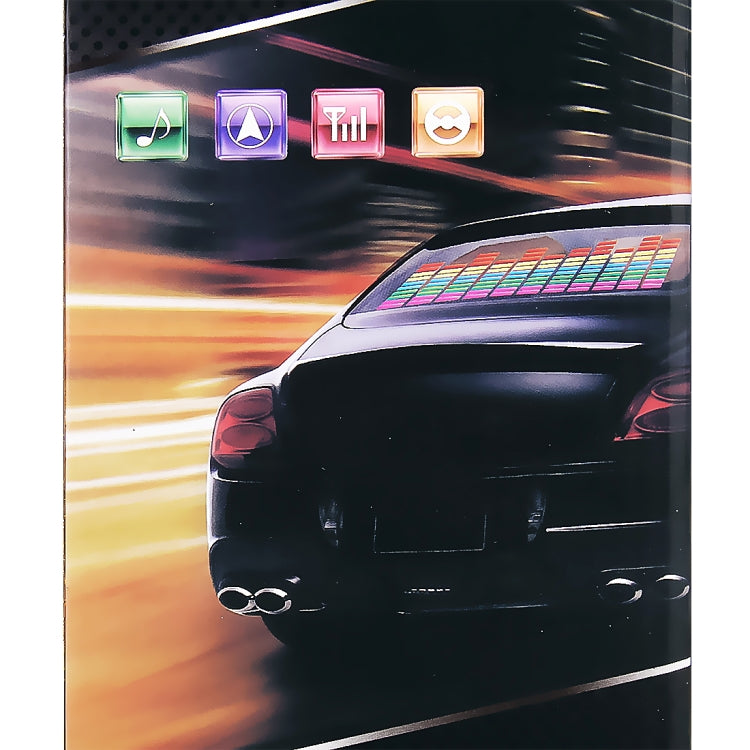 5 Colors Car Music Rhythm Lamp Car Sticker Equalizer with Car Charger, Size: 70cm x 16cm