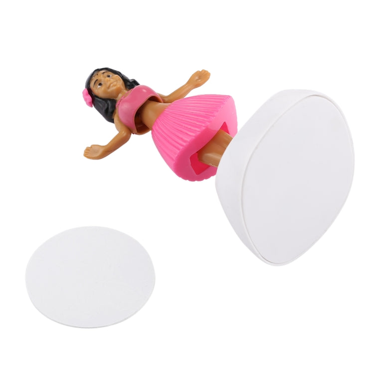 Solar Powered Bobble Head Dancing Toy Car Decoration Ornament Cute Hula Princess