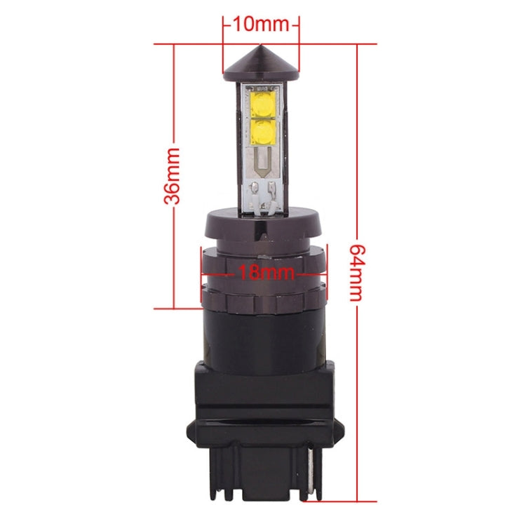 T25 20W 800LM White Light 4 CREE XT-E LED Car Brake Light Steering Light Bulb, DC 12-24V