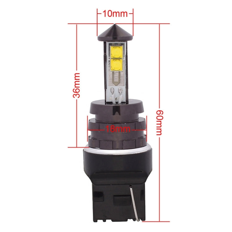 MZ T20 7440 20W 800LM White Light 4 CREE XT-E LED Car Brake Light Daytime Running Light Bulb, DC 12-24V