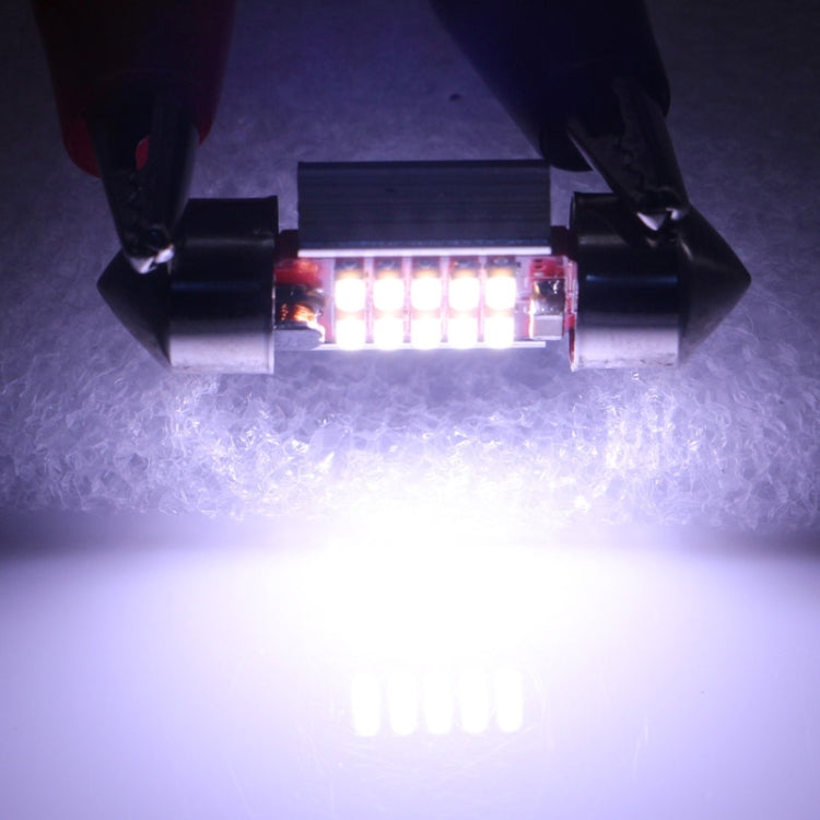 2 PCS 31mm 3W 180LM White Light 10 LED SMD 4014 CANBUS License Plate Reading Lights Car Light Bulb