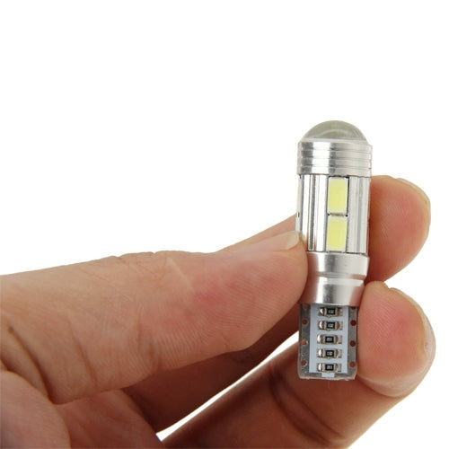 T10 4W White 200LM 10 LED SMD 5730 Backup Reverse Light Turn Signal Bulb for Vehicles, DC 12V