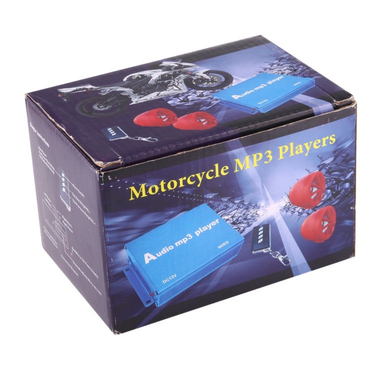 Motorcycle Anti-theft Digital MP3 with 3.0 inch Speaker, FM Radio & Remote Control, Support SD Card & USB Flash Disk