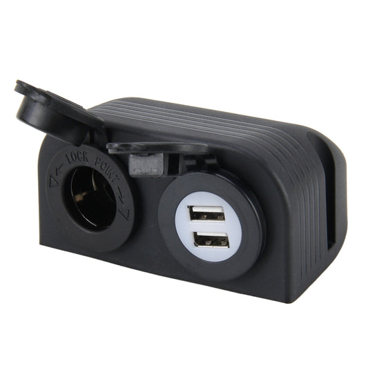 5V 2.1A Dual-USB Ports w/20A Car Cigarette Lighter Socket Car Charger