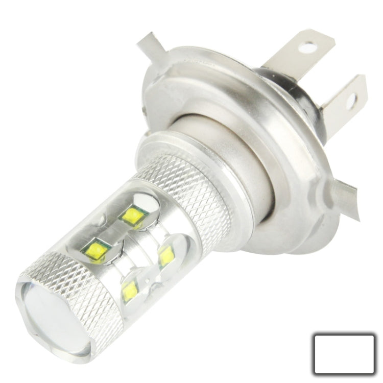 H4 60W White 12 CREE LED Fog Light for Vehicles, DC 12-30V