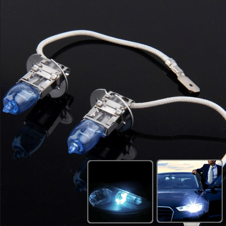 Halogen Bulb, Super White Car Headlight Bulb, 12 V / 100W, 6000K 2400 LM  (Pair), HOD H3, HOD H7, HOD 9005, HOD H4, HOD 9006