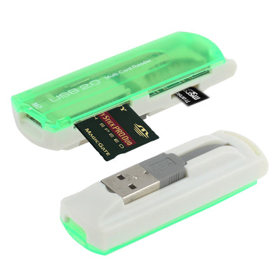 USB 2.0 Multi Card Reader, Support SD/MMC, MS, TF, M2 Card