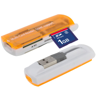 USB 2.0 Multi Card Reader, Support SD/MMC, MS, TF, M2 Card