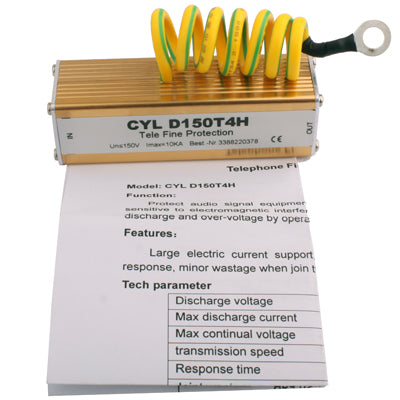 Sensitive Telecom Telephone Audio Signal Device Surge Protector Arrester