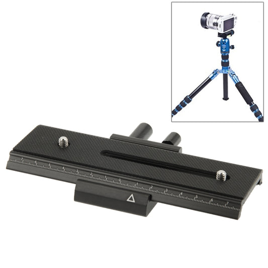 2-way Macro Focus Rail Slider Long-type Tripod Head Plate