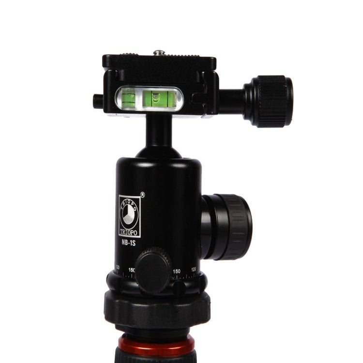 Triopo MT-2504C Adjustable Portable Aluminum Tripod with NB-1S Ball Head for Canon Nikon Sony DSLR Camera