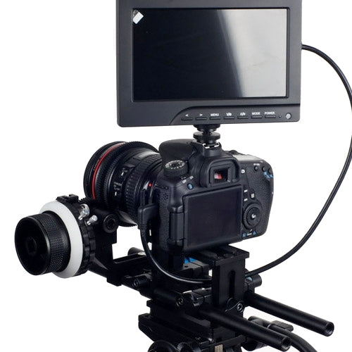 YELANGU YLG0103D F4 Limit Follow Focus with Adjustable Gear Ring Belt for Canon / Nikon / Video Cameras / DSLR Cameras