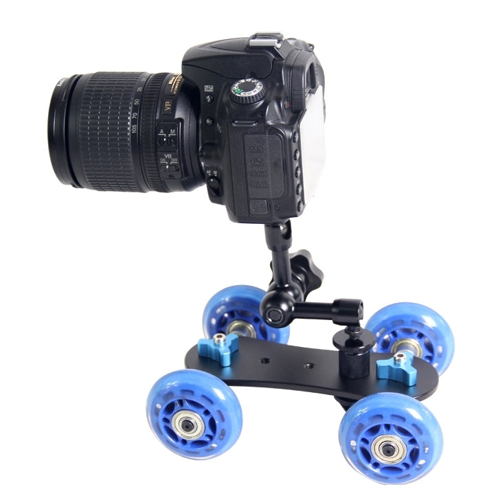 YELANGU YLG0105B Mini Scaled Camera Dolly Track Car for Canon / Nikon Cameras / DSLR Camera