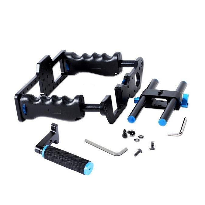 YELANGU YLG0107E-A Protective Cage Handle Stabilizer Top Set for DSLR Camera