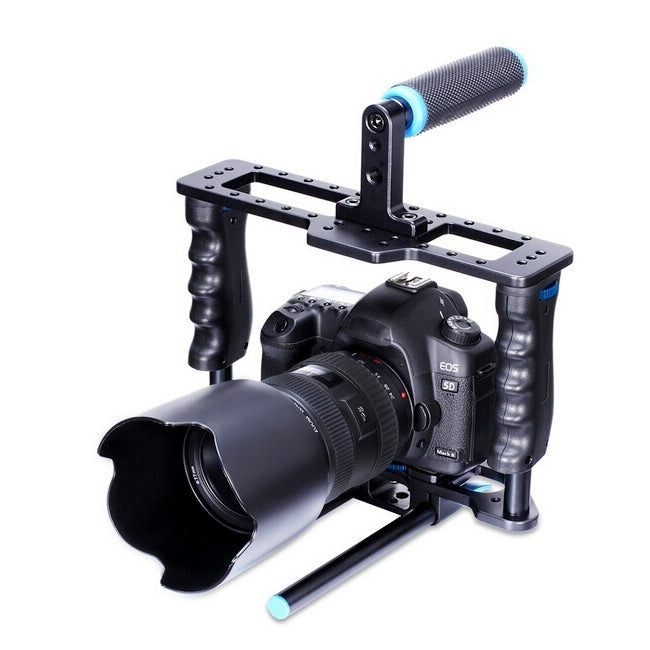 YELANGU YLG0107E-A Protective Cage Handle Stabilizer Top Set for DSLR Camera