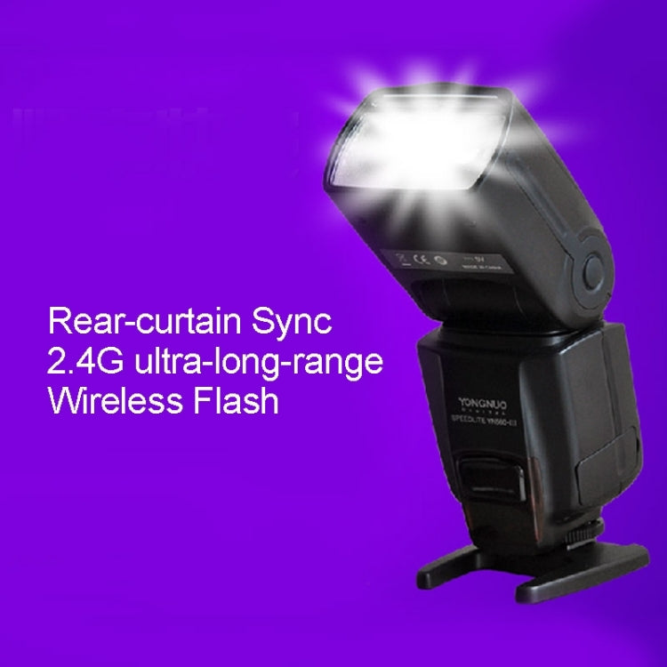 YN-560 III Ultra-long-range Wireless Flash Speedlite with Metal Hot Shoe for Canon / Nikon / Pentax / Olympus DSLR Camera