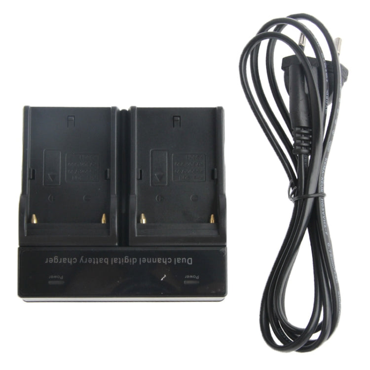 Dual Channel Digital Battery Charger for Sony F550 / F730 / F750 / F960 / F960H, EU Plug