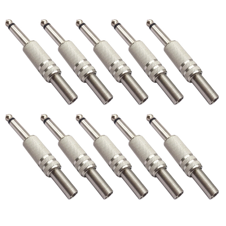 JL0056 6.36mm Audio Jack Connector (10 Pcs in One Package, the Price is for 10 Pcs)