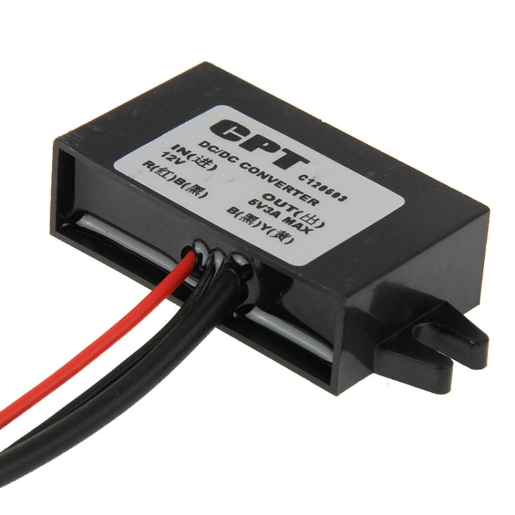 12V To 5V USB Car Power Charger Adapter Step Down Module DC-DC Converter for GPS / Vehicle Recorder
