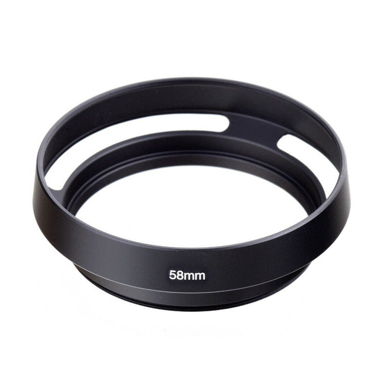 Metal Vented Lens Hood for Lens with 58mm Filter Thread