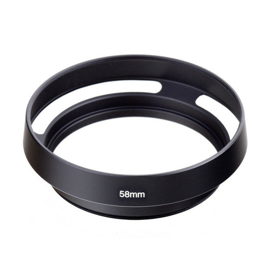 Metal Vented Lens Hood for Lens with 58mm Filter Thread